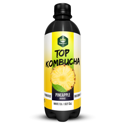 top kombucha bily caj and ananas 500 ml.652cf1eceb003