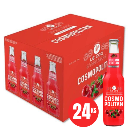 LE COQ Koktejl Cosmopolitan KARTON 24x 330 ml