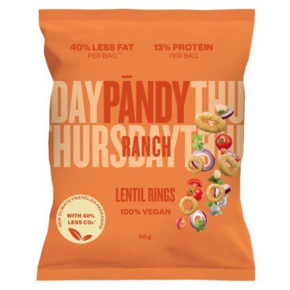 PANDY Čočkové chipsy Ranch 50 g
