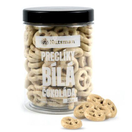 NUTSMAN Preclíky bílá čokoláda 330 g