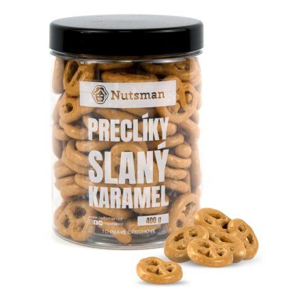 NUTSMAN Preclíky slaný karamel 400 g