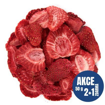 NUTSMAN JAHODY LYOFILIZOVANÉ 50 G 2+1 ZDARMA 2