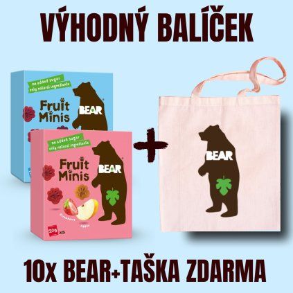 BEAR Minis 10 ks + BEAR Plátěná taška ZDARMA