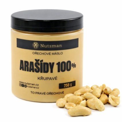NUTSMAN Arašídové máslo křupavé 100%
