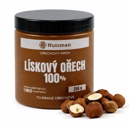 NUTSMAN Lískový krém 100% 250 g