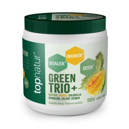 TOPNATUR Green Trio Plus Mango prášek 150 g 1