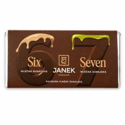 JANEK Jankova plněná čokoláda six seven 200 g 1