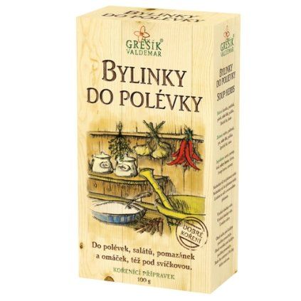 GREŠÍK Dobré koření Bylinky do polévky 100 g DMT 07/2026