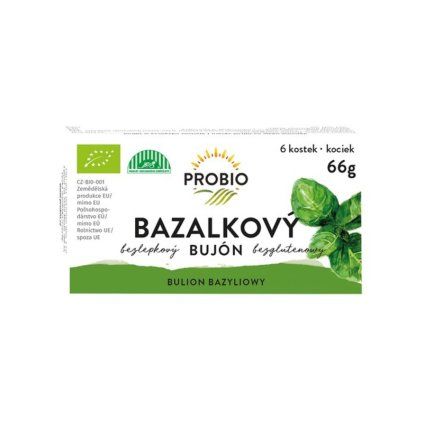 PROBIO Bujón bazalkový kostky BIO 66 g DMT 07/2026