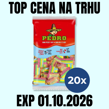 PEDRO Mini pásky mix KRT 20x150 g EXP 01.10.2026