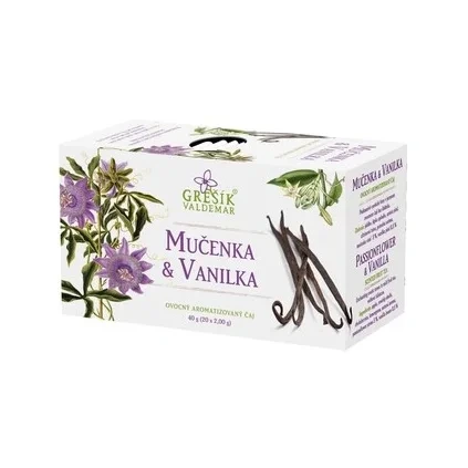 GREŠÍK Ovocný čaj Mučenka & Vanilka 20 n.s. DMT 02/2026