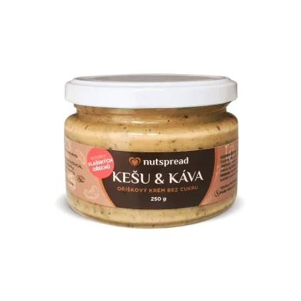 Nutspread Kešu máslo s kávou 250 g DMT 01/2026