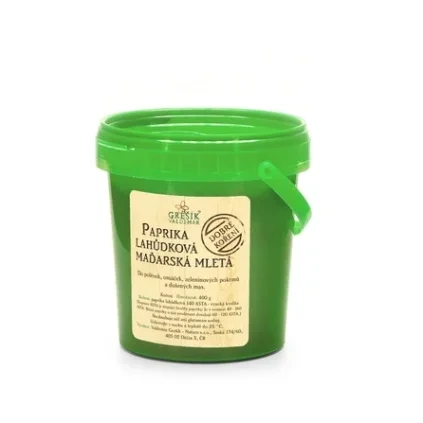 GREŠÍK Dobré koření Paprika lahůdková maďarská mletá 400 g DMT 09/2026