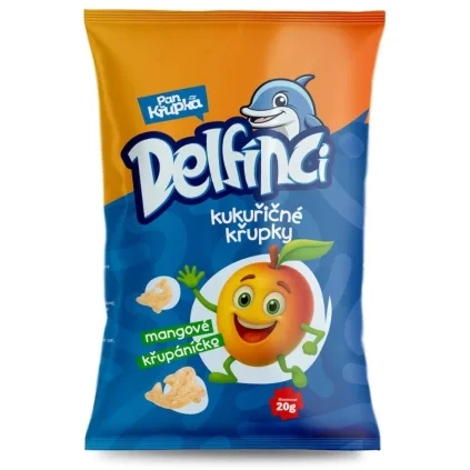 REJ Delfínci kukuřičný snack mangový 20 g DMT 09/2026
