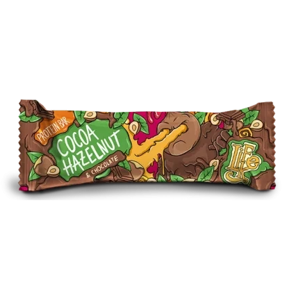 LIFELIKE Protein bar Hazelnut cocoa chocolate 50 g DMT 09/2026