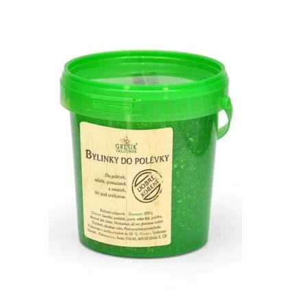 GREŠÍK Dobré koření Bylinky do polévky 250 g DMT 09/2026