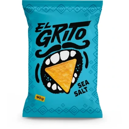 EL GRITO Slané kukuřičné tortilla chipsy 90 g DMT 10/2026