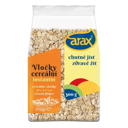 ARAX Žitné vločky, instantní 300 g DMT 10/2026