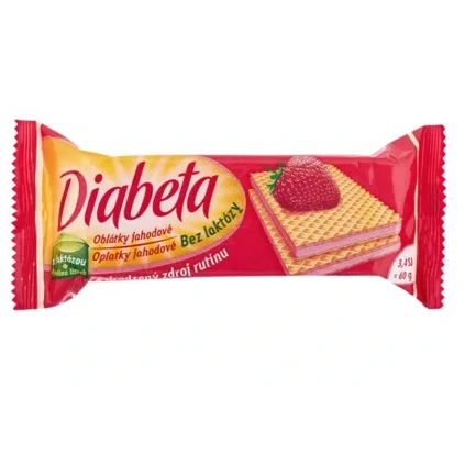 PLH Diabeta Oplatka jahodová 60 g DMT 10/2026