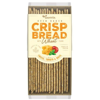 CRISP BREAD Wheat CHEESE TOMATO & BASIL