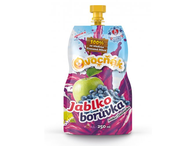 OVOCŇÁK mošt Jablko - Borůvka 250ml