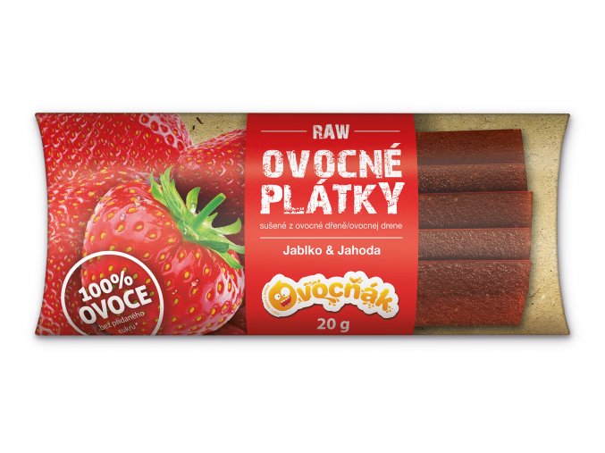 OVOCŇÁK ovocné plátky Jahoda 20g