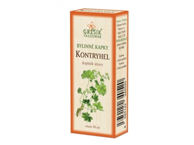 Grešík Bylinné kapky Kontryhel kapky 50 ml