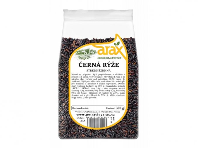 rýže černá střednězrnná