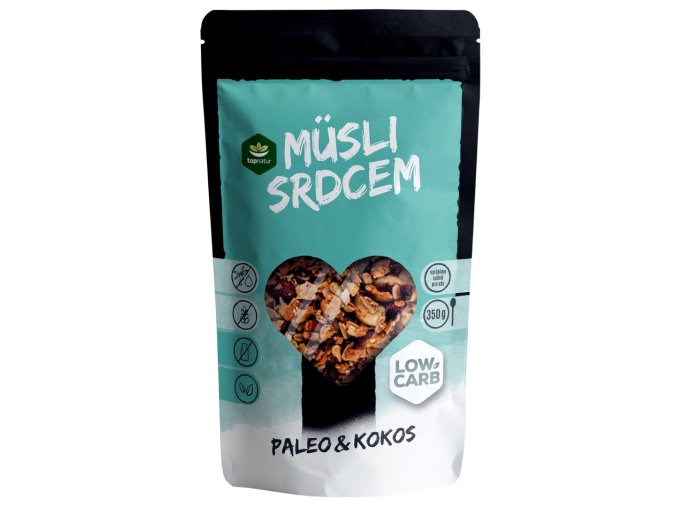 31019 Low Carb Müsli srdcem Paleo&Kokos 350g