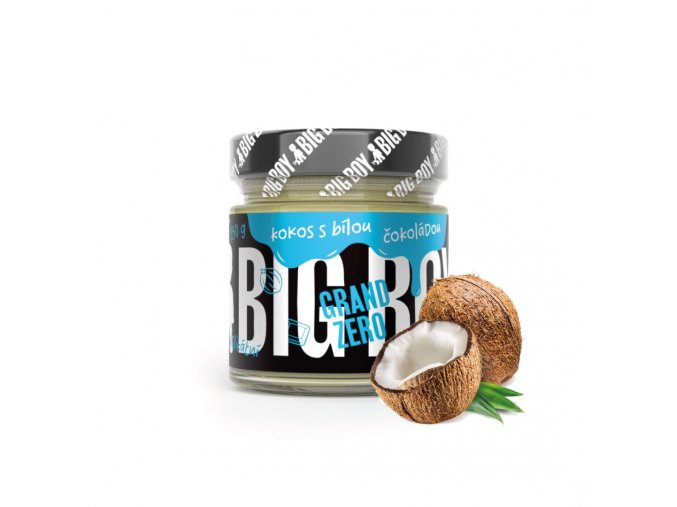 big boy grand zero s kokosem a bilou cokoladou 250g