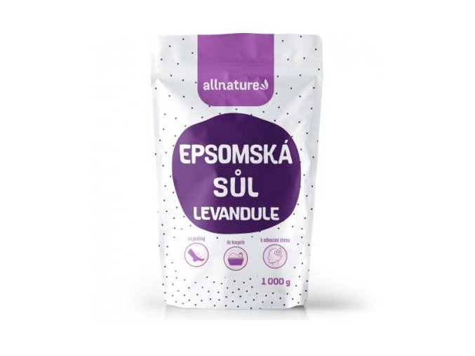 Allnature Epsomská sůl Levandule 1000 g