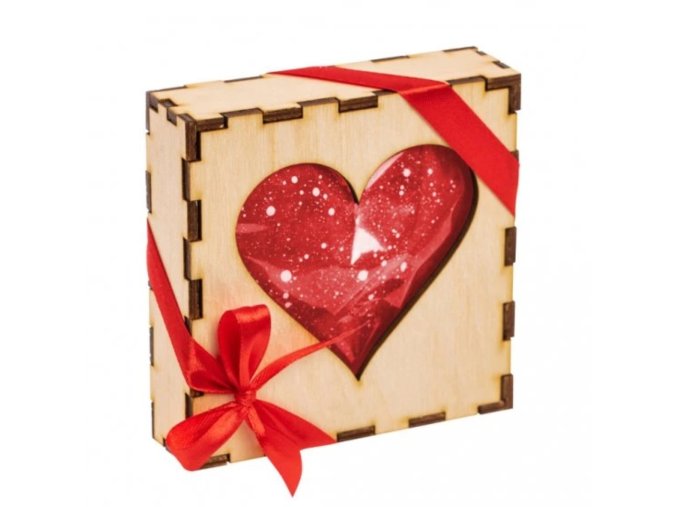 JANEK Jankovo červené srdíčko plněné Lískovkou v krabičce 90 g 1