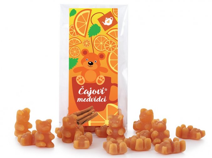 39 cajovi medvidci s pomeranc skorice s medvidky