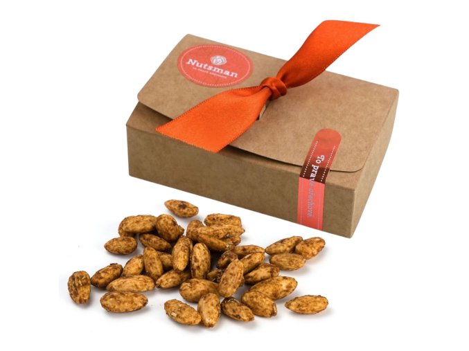 NUTSMAN Dárková krabička mandle pražené v česneku a rozmarýnu 150 g