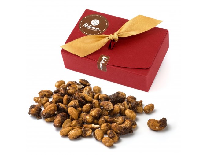 NUTSMAN Dárková krabička kešu a arašídy v medu a soli 150 g