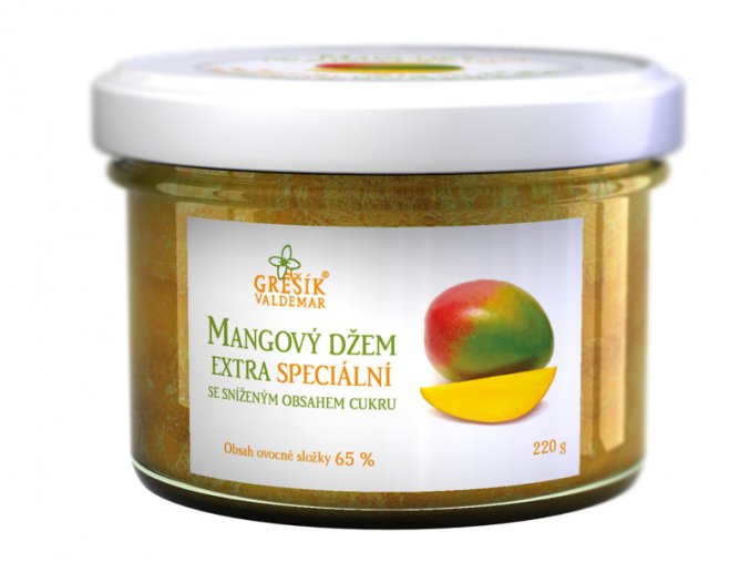 GREŠÍK Džem Mangový extra Speciální 220 g