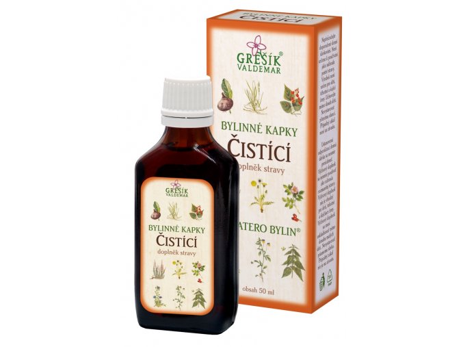 GREŠÍK Devatero bylin kapky Čistící kapky 50 ml