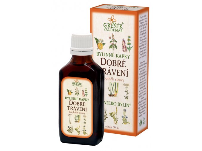 GREŠÍK Devatero bylin kapky Dobré trávení kapky 50 ml