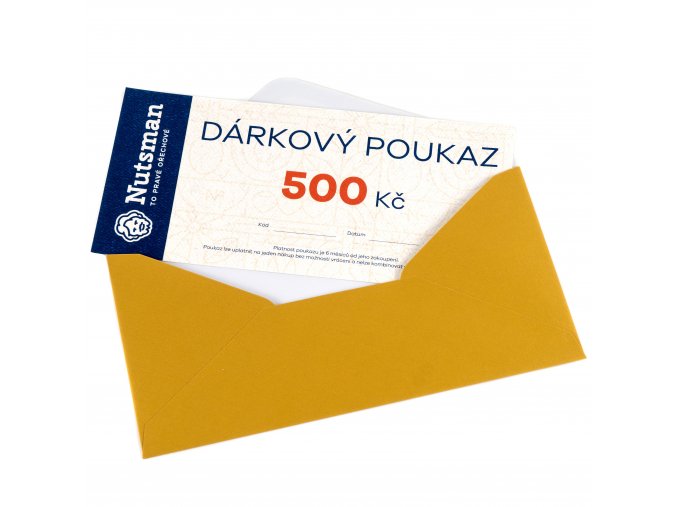 Nutsman Dárkový tištěný poukaz 500 Kč