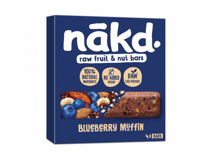 5060088707685 NAKD Blueberry Muffin 35g x4
