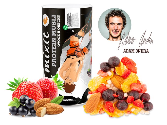 Adam Ondra ovocne musli produktovka