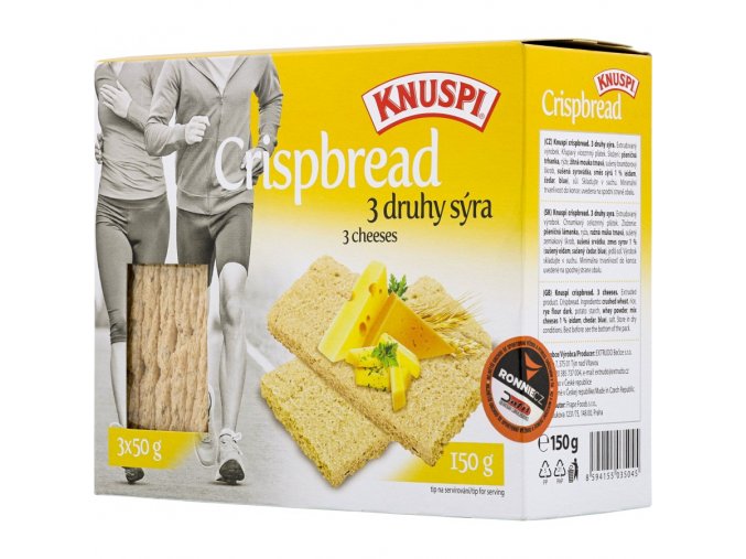 Extrudo Knuspi křehký chléb 3 druhy sýra 150 g