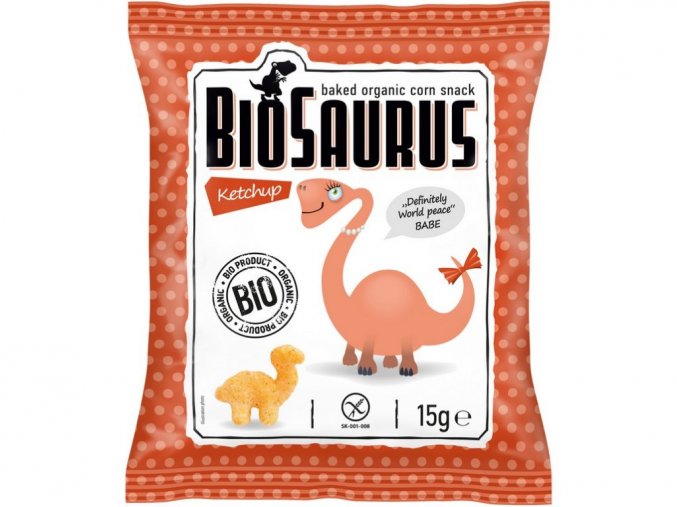 96908 bio biosaurus krupky s kecupem 15g