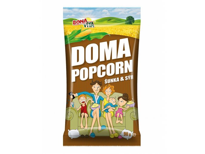 popcorn mikrovlnny sunka syr 90g