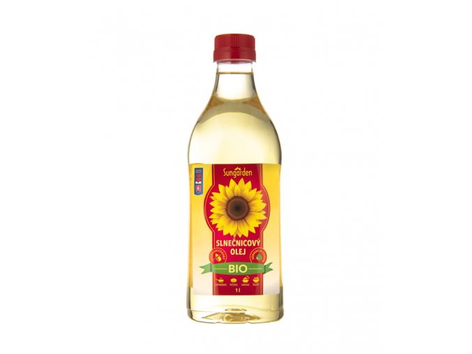 SUNGARDEN Olej slunečnicový BIO na smažení bez vůně 1l