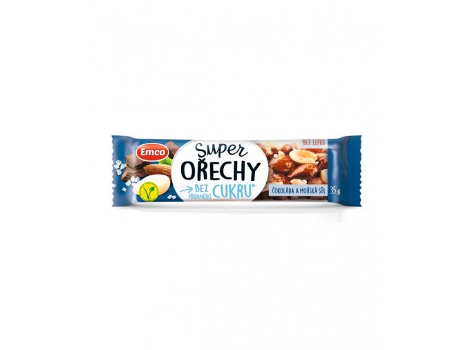 EMCO Super ořechy tyčinka bez lepku mořská sůl 35 g