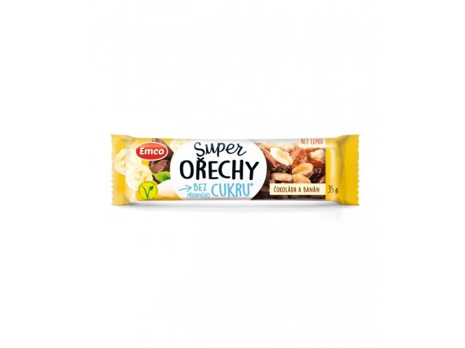 EMCO Super ořechy tyčinka bez lepku banán 35 g