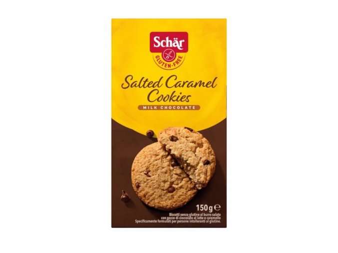 Schär Salted Caramel Cookie slaný karamel sušenky bez lepku 150 g