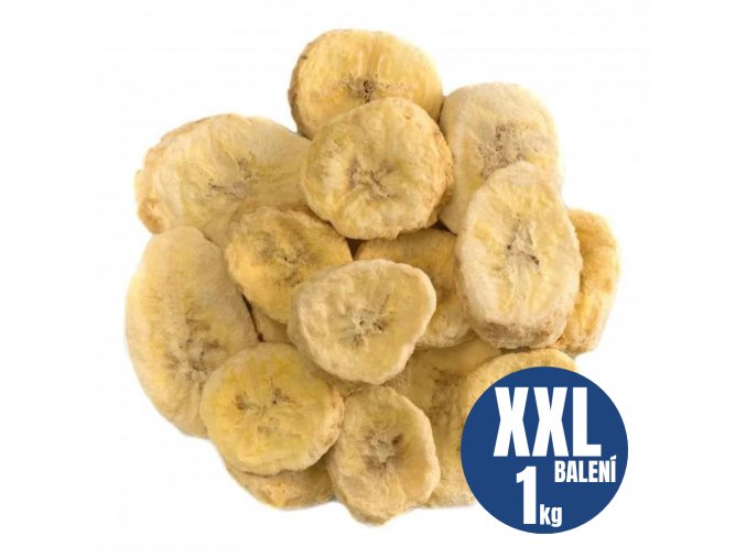 NUTSMAN Banán lyofilizovaný XXL balení 1 kg
