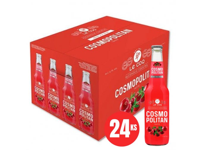 LE COQ Koktejl Cosmopolitan KARTON 24x 330 ml